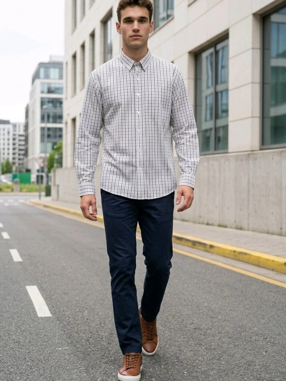 NWOT J. Crew Haberdashery Designer Long Sleeve Button Up Woven Shirt Men's XL